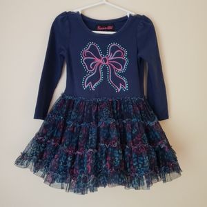Nannette 3T Poofy Long Sleeve Dress